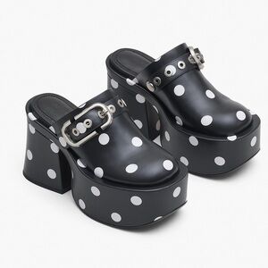 Marc jacobs polka dot clog shoe